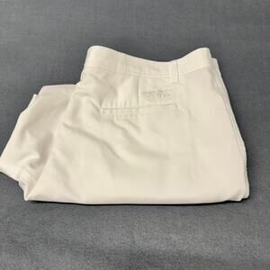 Straight Down Golf Shorts Mens 38 (39x7 ACTUAL) White Coastal Relaxed Fit